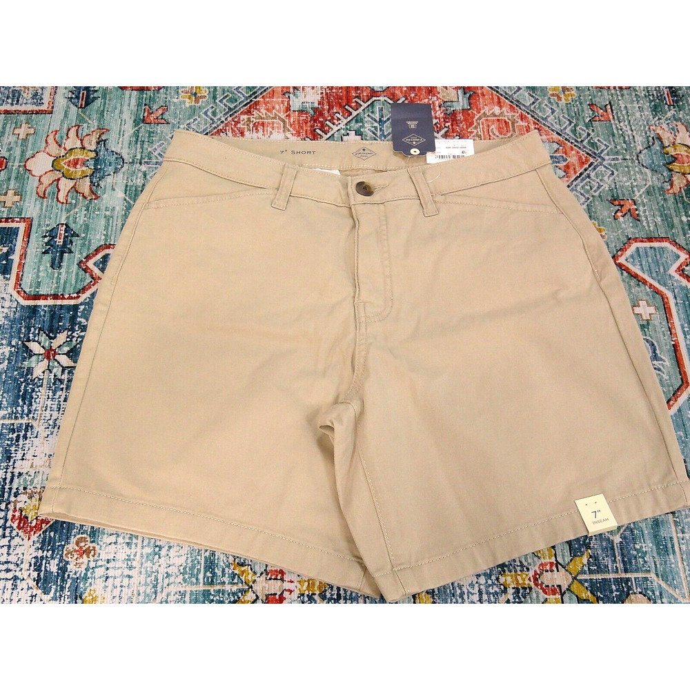 St. John's Bay Mid Rise Midi Short, Khaki Tummy Control Women’s Sz 8-NWT-RTL$32